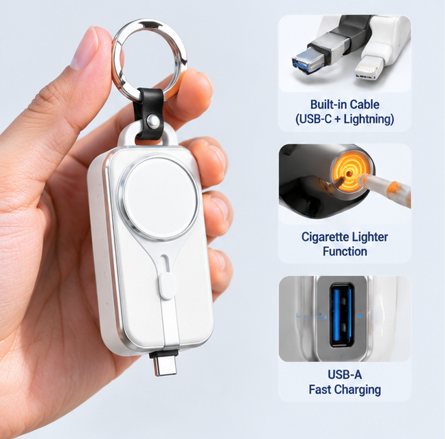 K2000 2000mA Keychain Power Bank