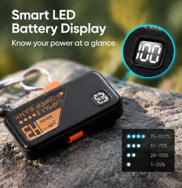 K5000 5000mAh Keychain Power Bank