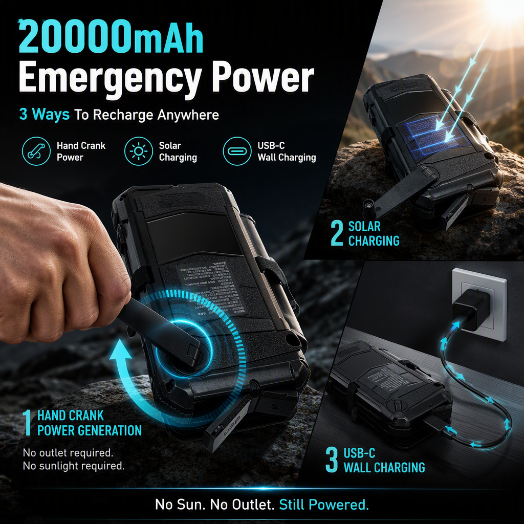 P20 PRO 20000mAh Solar Powerbank