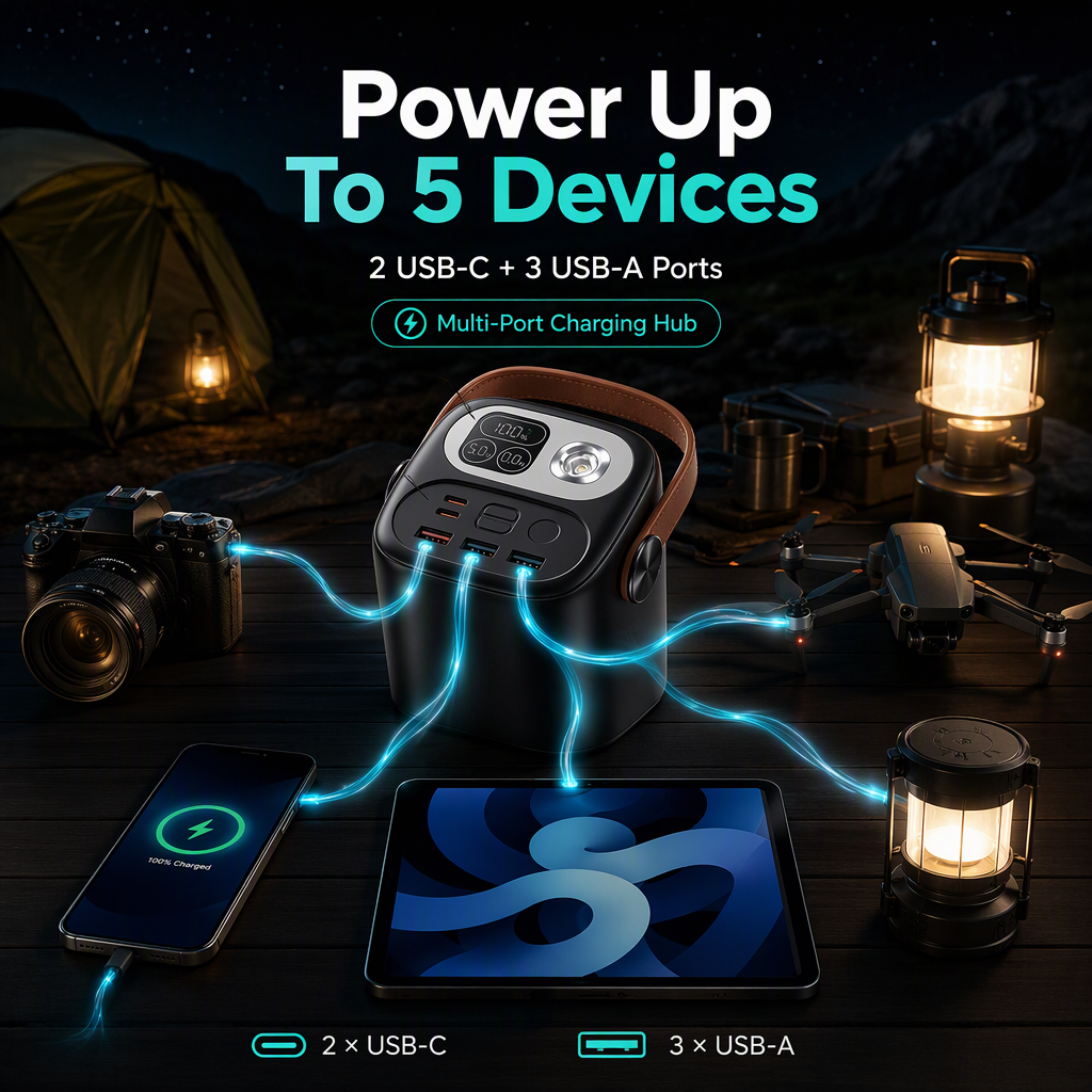 P60 60000mAh Ultra High Capacity Portable Power Bank